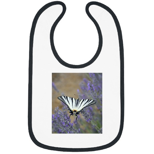Stunning Swallowtail On Lavender Spike Photograph Bibs
