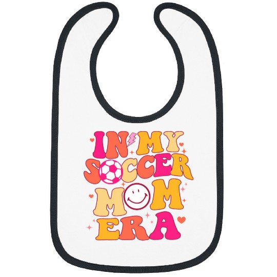 Sport Soccer In My Soccer Mom Era Retro Team Sport Game Day Soccer Lover Bibs