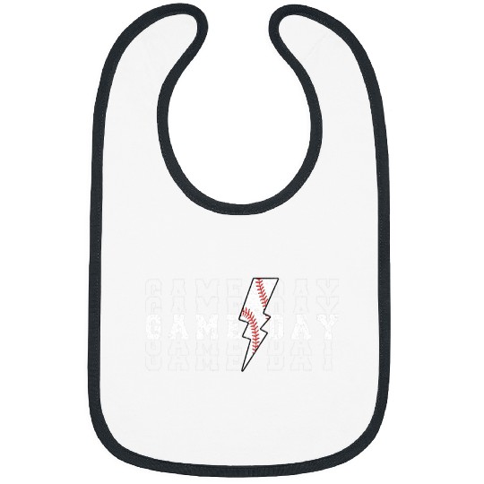 Sport Baseball Game Day Baseball Lightning Funny Team Sport Player Coach Bibs