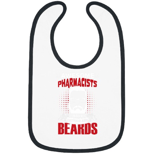 Awesome Pharmacists Job Coworker Tattoo Beard Bibs