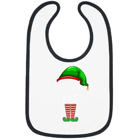 History Buff Elf Family Matching Group Christmas Gift Squad 1 Bibs