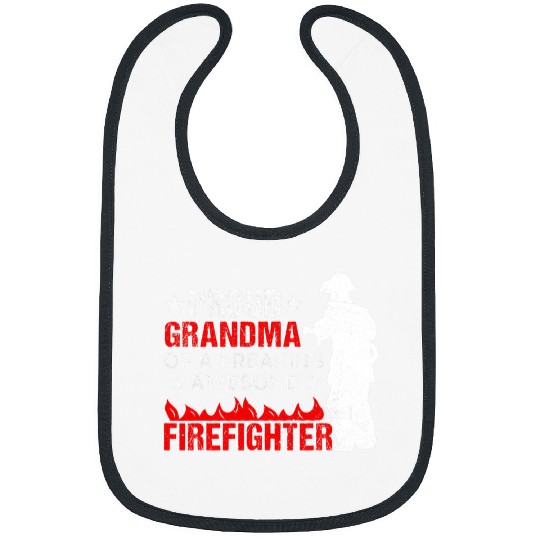 Fireman Firefighter Grandma Fireman Grandmother Firefighter fires Department Firemen Bibs