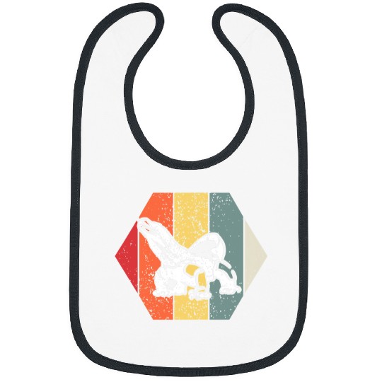 Dragons Retro Komodo Dragon Lover Reptile Novelty Animal Bibs