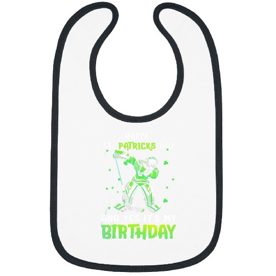 Sport Hockey Happy St Patricks Day And Yes Its My Birthday Ice Bibs