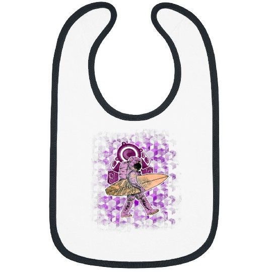 Funny Drummer Astronauthelmet Spaceshuttle Drum n Bass Gabber Frenchcore 6 6 6 Bibs