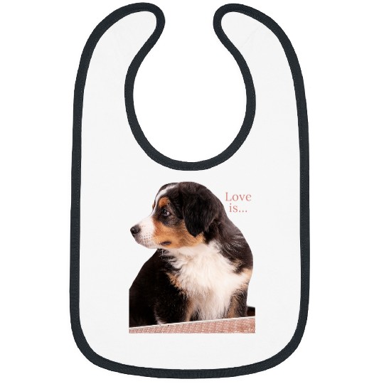 Australian Shepherd Aussie Mom Dad Love Dog Pet Tee 1 Bibs