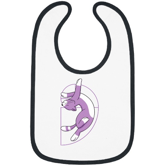 Funny Fibonacci Spiral Cat Meme Math Lover Science Teacher Bibs