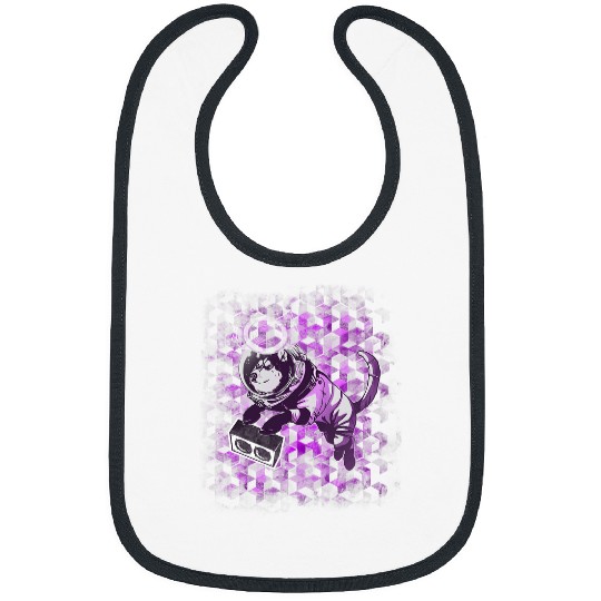 Funny Drummer Astronauthelmet Spaceshuttle Drum n Bass Gabber Frenchcore 1 Bibs