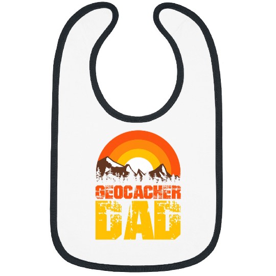 Hiking Hiker Geocaching Cache Hunting Hiking Funny Geocacher Dad Hike Bibs