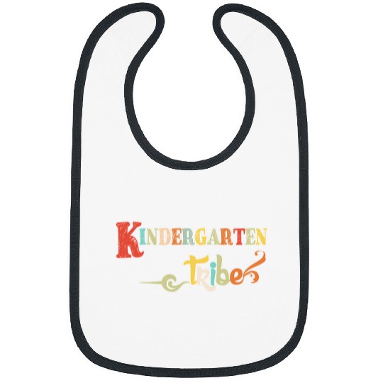 Kindergarten Tribe Teacher Student Funny Kids Kindergarten Bibs