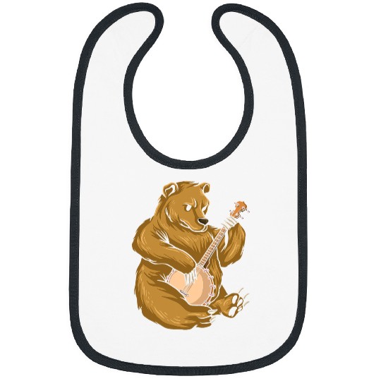 Funny Banjo Music Mandolin Asheville Bluebird Kentucky 2 Bibs