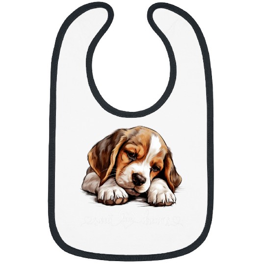 Cute Dog Graphic Dog Lover Beagle Puppy Dog Bibs