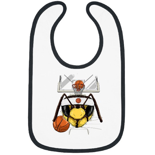 Funny Basketball Bee Beekeeping Basketball Bee Lovers Basketball Player 411 Beekeeper Bibs
