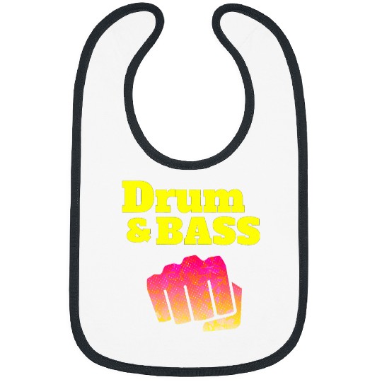Funny Drummer and Bass Junglist DnB Music Liquid EDM Bibs