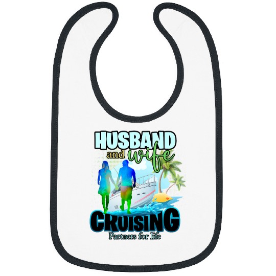 Husband and Wife Cruising Partners Cruise Trip Matching Bibs