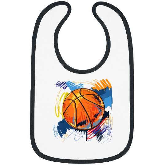 Funny Basketball Kids Graffiti Art Basketball School Summer Camp Gift boys girls Bibs
