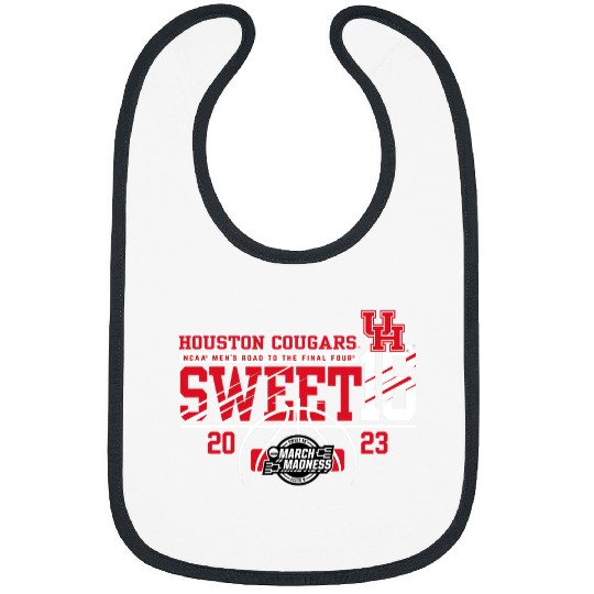 Funny Basketball Houston Cougars Sweet 16 Basketball Black Bibs