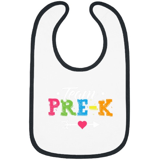 Team PreK Funny PreSchool Teacher Student Back To School Bibs
