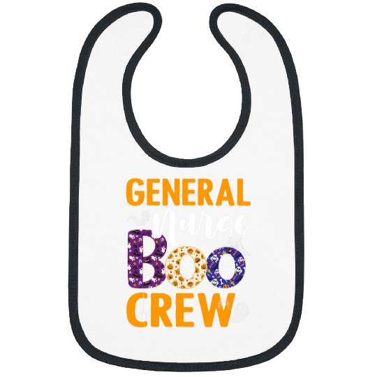 General nurses Boo Crew Scary nurses Halloween ghosts Spider Bibs