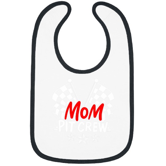 Cool Mothers Day Car Racing Mama Mom Pit Crew Bibs