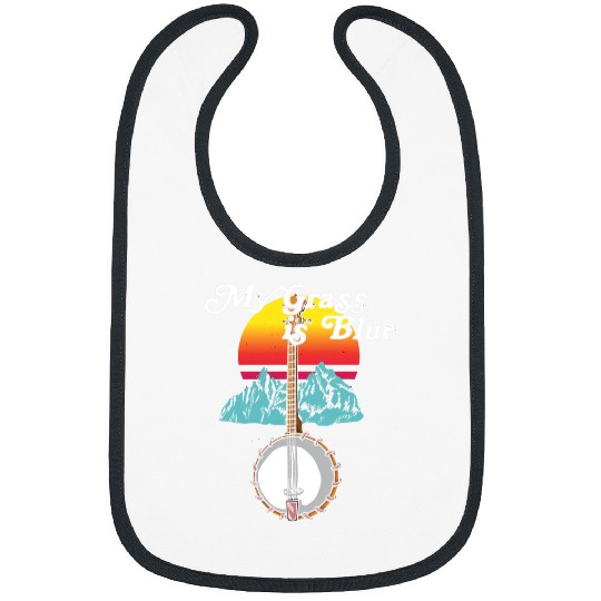 Funny Banjo Music Mandolin Asheville Bluebird Kentucky 7 Bibs