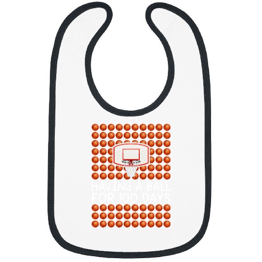 Funny Basketball 100 Days Of School Basketball For Boys Girls Kids Day Player Bibs
