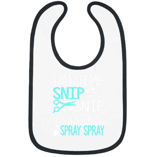 Funny snip and spray hairstylist Bibs