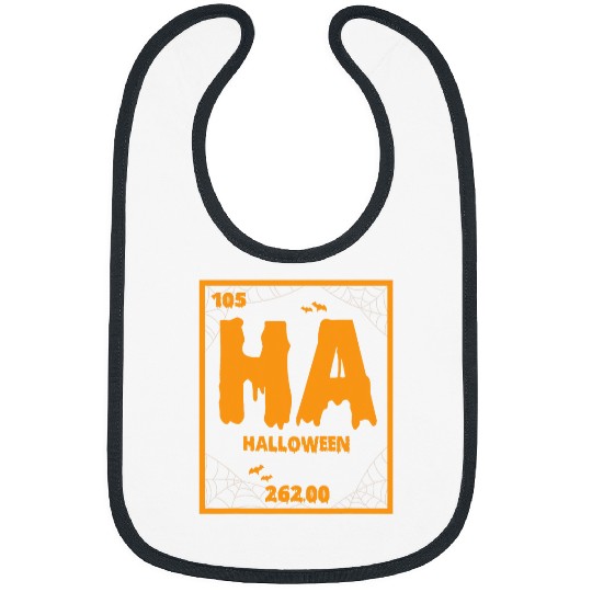 Funny Periodic Table Element Of Halloween Chemistry Teacher Bibs