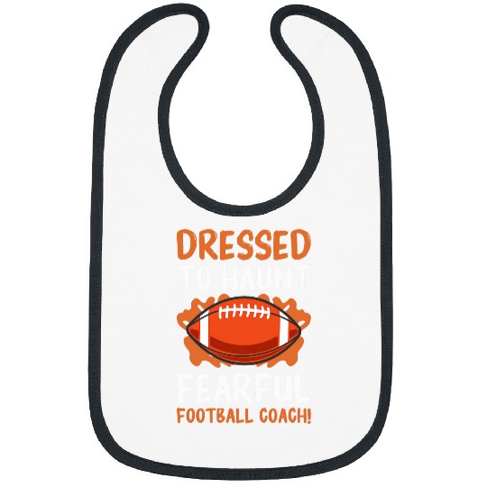 Sport American Football Dressed To Haunt Fearful Football Coachs Halloween 2 2 Bibs