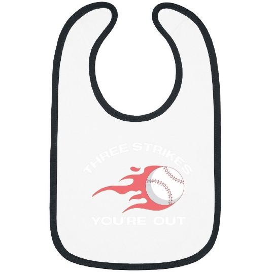 Sport Baseball Three Strikes Youre Out Baseball Softball Team Pitcher Bibs