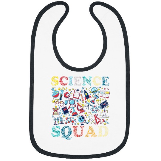 vintages Science Squad Technology Teacher Team Student Steam Bibs