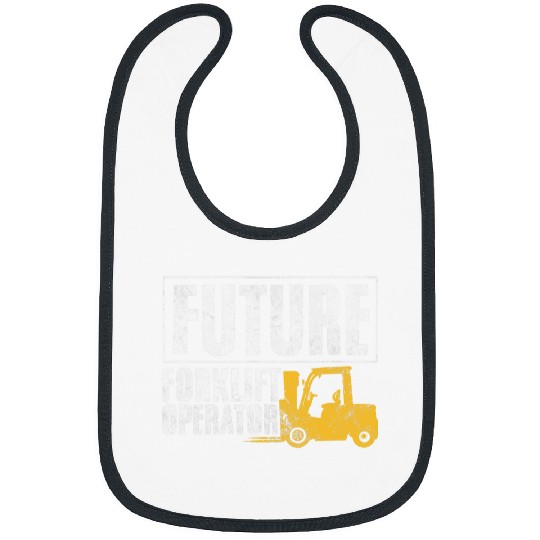 Future Forklift Operator Forklifter Forklifting Distressed Bibs