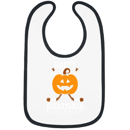 Sport Hockey Happy Hockeyween Halloween Ice Hockey Player Bibs