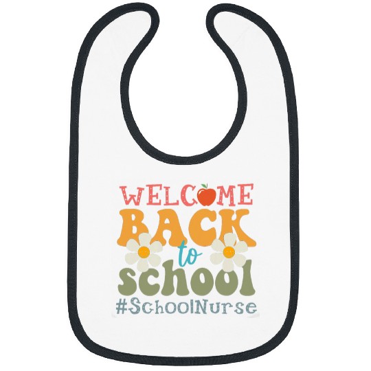 Women Retro Welcome Back To School nurses Week 2024 Students Bibs