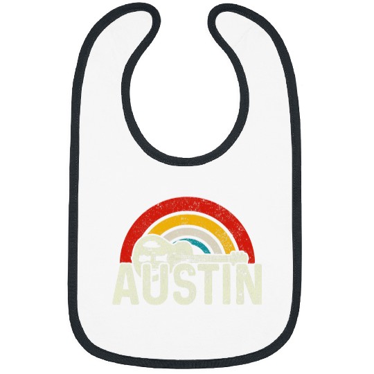 Funny Guitar Austin Texas Guitar Country Music Folk Jazz Vintage Bibs
