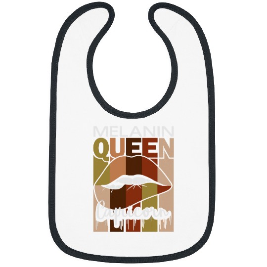 Capricorn Queen Zodiac Sign Melanin Retro vintages Birthday Bibs