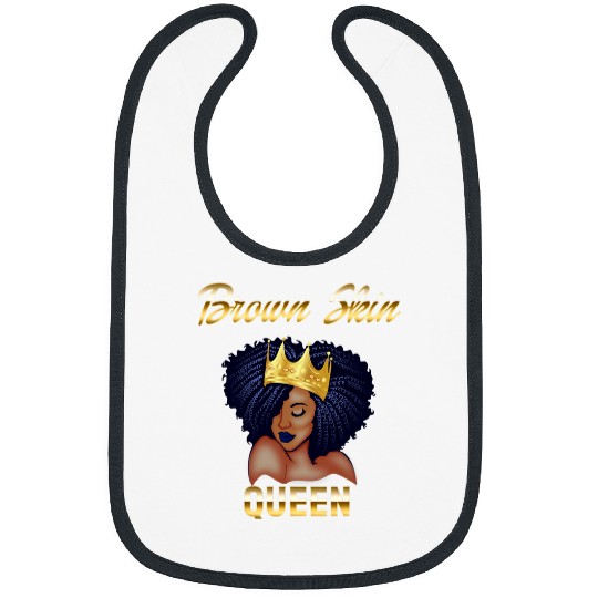 Brown Skin Queen Afro Pride Bibs