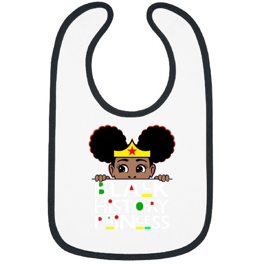 Black History Sista Princess Melanin Girl Brown Skin Girls 1 Bibs