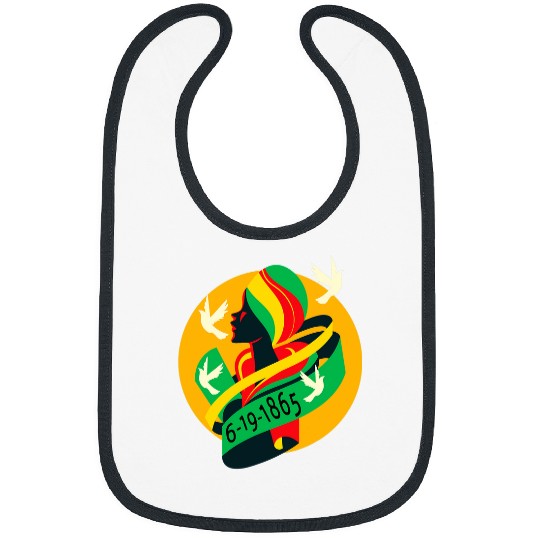 Happy Juneteenth 1865 Women Black Pride Black Freedom Day Bibs