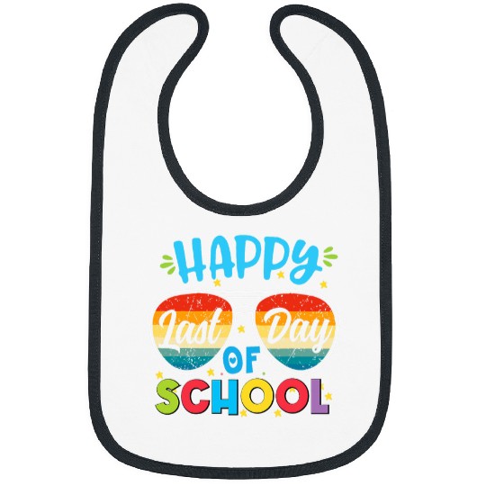 Happy Last Day of School Teacher Student Graduation 15 Bibs