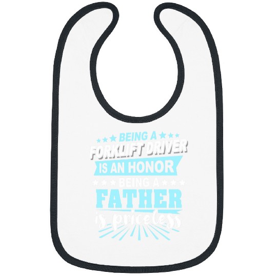 Fork Lift Truck Forklift Operator Dad Bibs