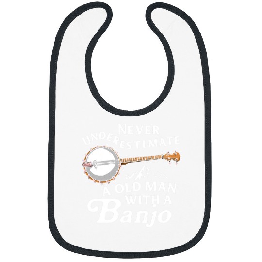 Funny Banjo Gifts For Bluegrass Lovers Banjo Men Women Mandolin Kentucky 3 Bibs