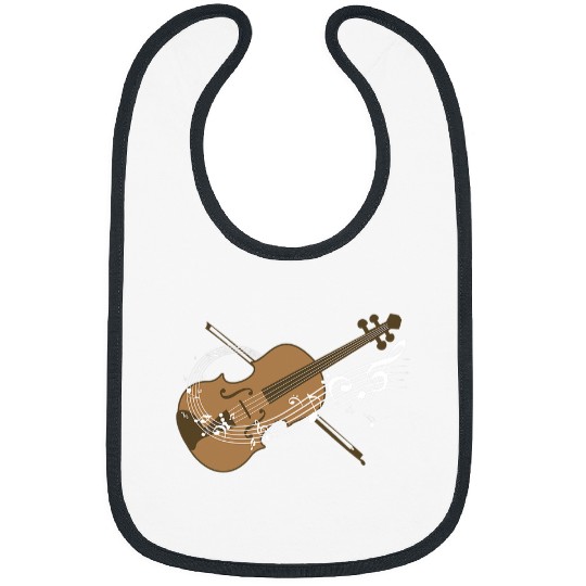 Funny Violin Musical Instrument Orchestra Love Music Violinist Bibs