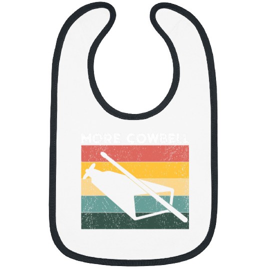 Cow Lover Bell More Cowbell vintages Funny Drummer Cowbell Funny 212 Bibs