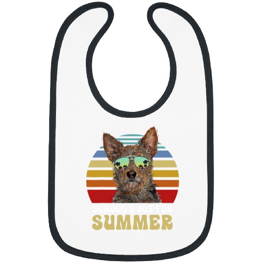 Australian Terrier Pet Schools Out for Summer Australian Terrier Dog Teacher 2 Bibs