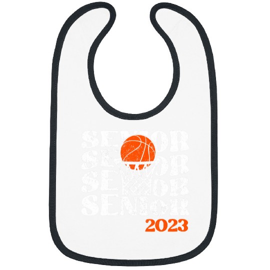 Sport Basketball Senior Class of Groovy Graduation Gifts Bibs