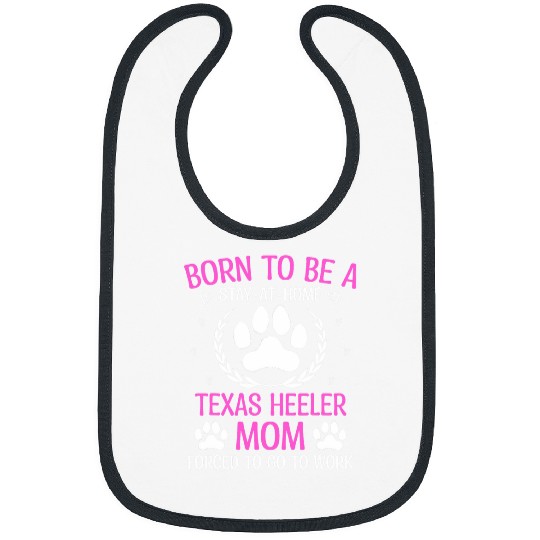 Coonhound Pet Born To Be A Treeing Walker Coonhound Mom Funny 3 Bibs