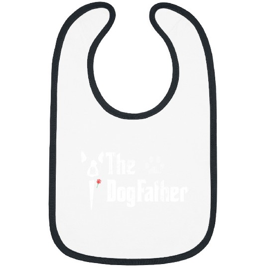 Boston Terrier Pet The Dogfather Boston Terrier Dog Dad Fathers Day Bibs