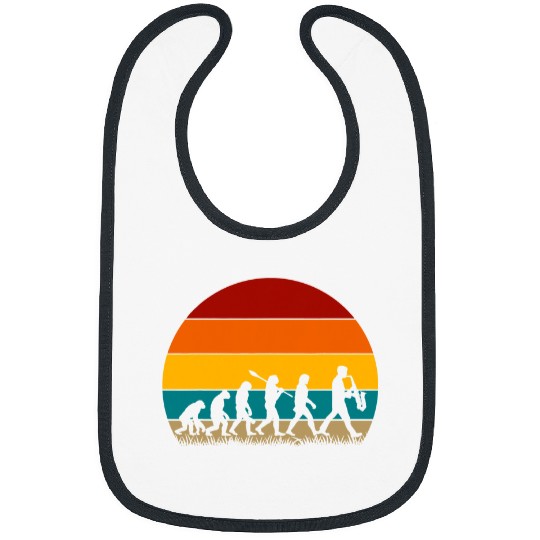 Funny Saxophone Retro Saxophone Evolution Bibs