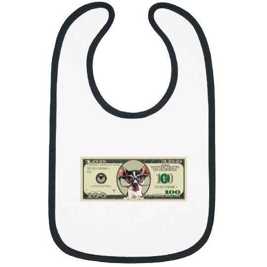 Chihuahua Pet Money Dog 100 Chihuahua w Glasses Bibs